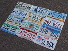 Lot Of 12 Colorful   Graphic License Plates Usa License Plate Tag Good Group