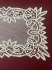 Rare Antique Linen Mixed Duchess Bobbin Lace Tape Lace Runner 48   x13    Perfect