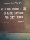 Drueke Vintage Solid Walnut   Birch Wood Chess Board Brown Tan  Model 1003 Nice 