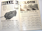 Vintage 1952 Pool Hall billiard Supply Catalog  Tables balls   miss Cue  Cover 