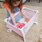 Plastic Travel Crib  Baby Doll Accessory  Children Ages 2 
