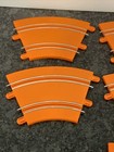 Lot Of 7 Hot Wheels Slot Cars Race Track Go For It Orange Track Pieces