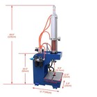 Heavy-duty 3ton 6600lb Pneumatic Punch Press Machine Dual Button With Controller