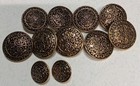 Ornate Vintage Metal Buttons