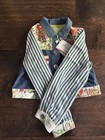 Pan Con Chocolate Kids Size 6 Multicolor Block Jacket Lightweight Nwt