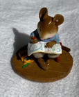 New Wee Forest Folk M-208 Struggling Artist  cat  W wff Box Hand Painted