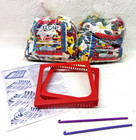 Vintage Wool Novelty Nylon Weaving Loops Potholder Craft Kit 2 Looms Set