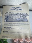 Vintage 1995 Lakeshore La828 Early Math Teaching Tubs - Incomplete Read 