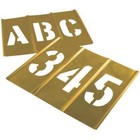 C h  Hanson 10013 Stencil Set  Numbers  Brass   10013