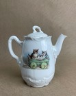 Antique Children   s Porcelain Tea Set 16pc Kittens Puppies German Transferware