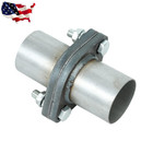 2 5  Inch Exhaust Muffler Flange Repair Oval Pipe Kit 2 Bolts   Gasket Hardware