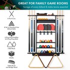 Pool Stick Holder  2-in-1 Pool Cue Rack   Ping Pong Paddle Holder  100  Solid   