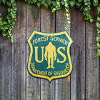  department Of Sasquatch  Bigfoot Sign - Vintage Forest Service Design - Aluminu