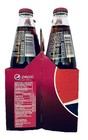4 Pk Vintage Real Sugar- Cherry Pepsi-cola 12oz Glass Swirl Bottles 2014 Display