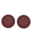 Pair Of 1940   s Silver Club Red Casino Chip Las Vegas  n7465 - Rare