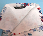 Ralph Lauren 2 Kitchen Cotton Dish Towels 17  X 28  Red   Blue Floral