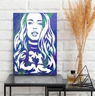 Custom Painting From Photo 100  Hand Painted Portrait Glitter Painting On Canvas