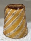 Giuliano Donaggio Spiral Glass Thimble Murano  Venice Italy G01