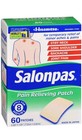 3 Boxes - 180 Total Salonpas Pain Relieving Patches  8hrs  60ct Each  Exp  07 27