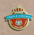 Wendy s Triple Crown Restaurant Award Employee Hat Lapel Pin Fast Food