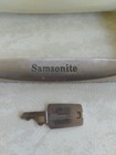 Vintage Samsonite Travel Case Bone Ivory Train Cosmetic Makeup Carry-on With Key