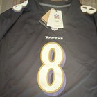 Nike Baltimore Ravens Lamar Jackson  8 Men s 2xl Black Nfl Jersey