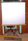 Vintage Knox Regent Lenticular Projector Screen Tripod Base 40  X 40  Very Good