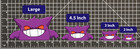Gengar Pokemon Sticker Decal -hands Down Peeker Peeking- 4 Different Sizes