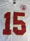 Kansas City Chiefs Large Patrick Mahomes  15 Jersey Chiefs White Home On Field