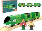 Toy Train Set For Wooden Tracks  Battery Operated Train For Toddlers  Motorized 