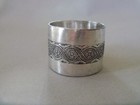 Engraved American Victorian Sterling Silver Napkin Ring Circa 1800