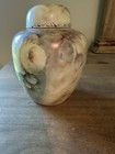 Vintage Hand Painted Floral Porcelain Lidded Ginger Jar urn 5   at