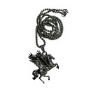 Silver Pegasus Winged Horse Pendant Necklace Greek Mythology Box Chain Jewelry