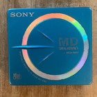 90 s Sony Md Walkman Mz-e60 Portable Minidisc Player Mega Bass Blue   Muic Rare