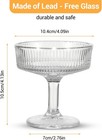 12pcs Ribbed Coupe Glasses 7oz Vintage Martini Glasses Set Whiskey Cocktail Cups