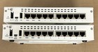 Lot Of 2 Fortinet Fortigate 60d Fg-60d 10 Ports Firewall Appliance W  Ac Adapter