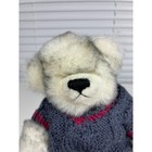 Vintage 1993 Ty Teddy Bear Plush Stuffed Animal Toy Cable Knit Sweater