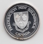 1983 Fredericton Nb Silver Trade Dollar Token New Brunswick Canada