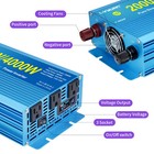 2000w 4000w Pure Sine Wave Power Inverter 12v 24v To 110v 120v Converter 3socket