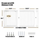 Extra Wide Baby   Dog Gate 62-67 Inch Pressure Mount Indoor Safety Gate