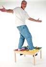 Funtable-compatible Duplo Block W storage Age 1-5 All Wood-32 x32 -made In Usa
