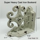 Decorative Bookends Cast Iron Book Ends For Shelves Set Of 2 Heavy Duty Booke   