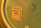 Rare Rare Weller  Ardsley Cattail  Console Bowl 16    W   Rare Paper Label