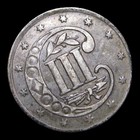 1858 Silver Three Cent Piece ---- Stunning Coin ----  kk539