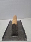 8 5  X 4 5  Cast Iron Steak Weight   Wood Handle  Restaurant  Commercial Grade 