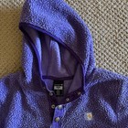 Carhartt Sherpa Fleece Hooded Purple 1 2 Snap Pullover Sweatshirt  Girl   s 10