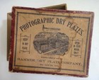 Amtique Victorian Photographic Dry Plates Box Hammer