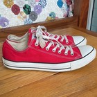 Converse Chuck Taylor All Star Red Low Top Sneakers Men   s Size 10 Classic