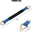 2pcs Car Axle Tie Down Straps  24 X 2 6000 Lb Capacity Vehicle Wrecker Hauler Wh