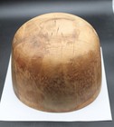Vintage Antique Wooden Wood Hat Mold Millinery Hat Block Form 6 3 4 F